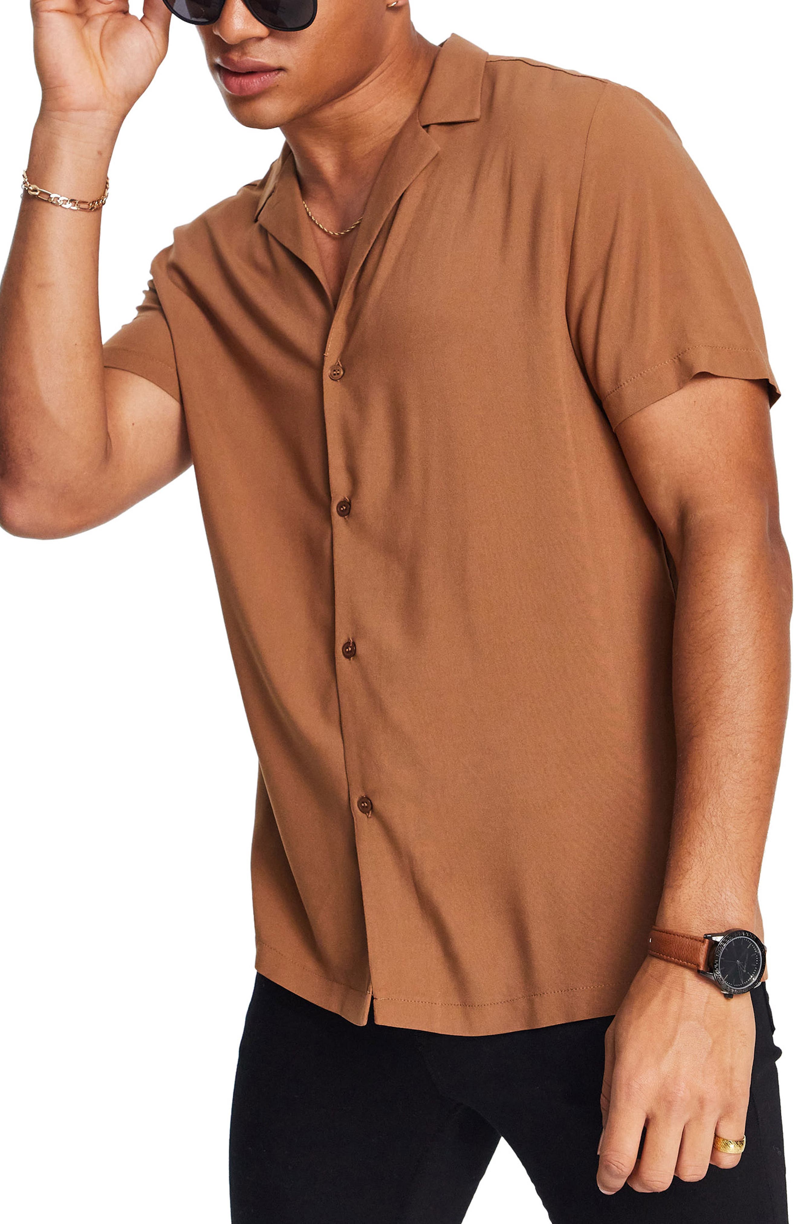 Men's Brown Button Up Shirts | Nordstrom